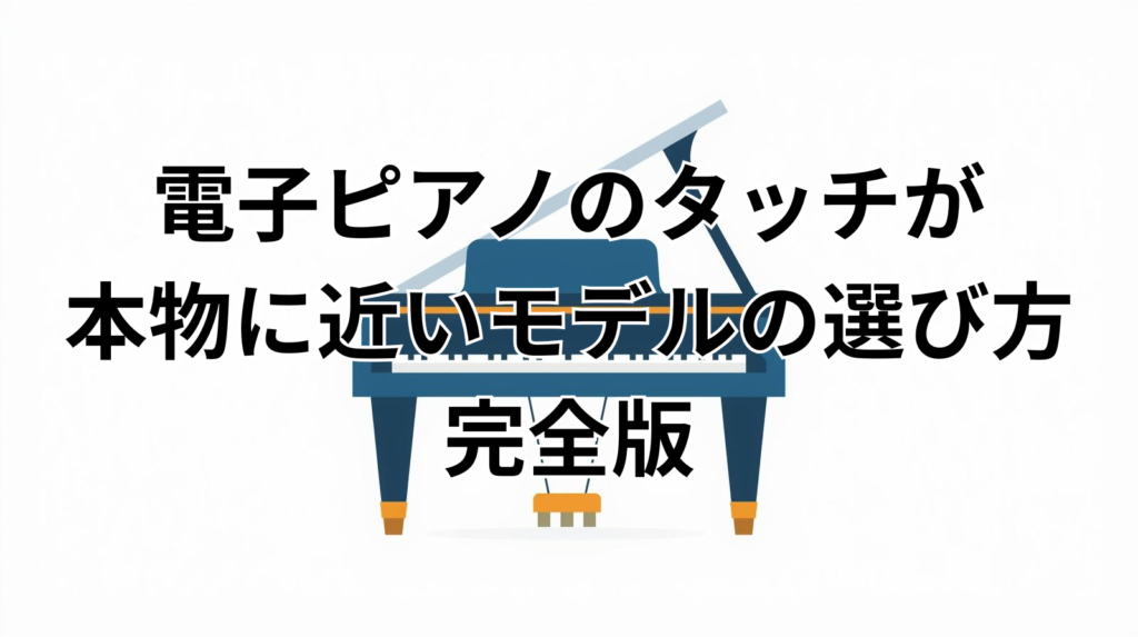 電子ピアノのタッチが本物に近いモデルの選び方完全版