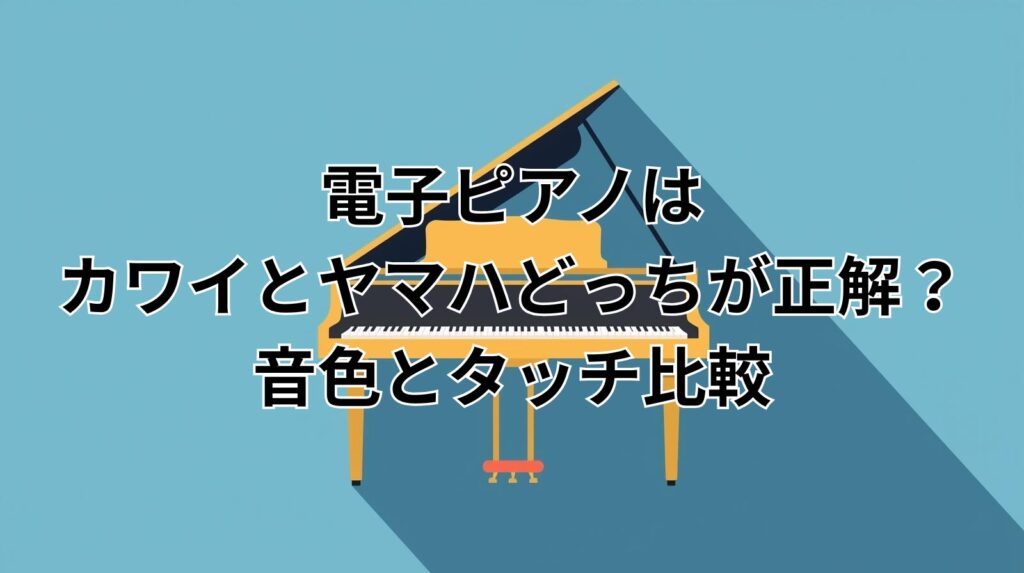 電子ピアノはカワイとヤマハどっちが正解？音色とタッチ比較