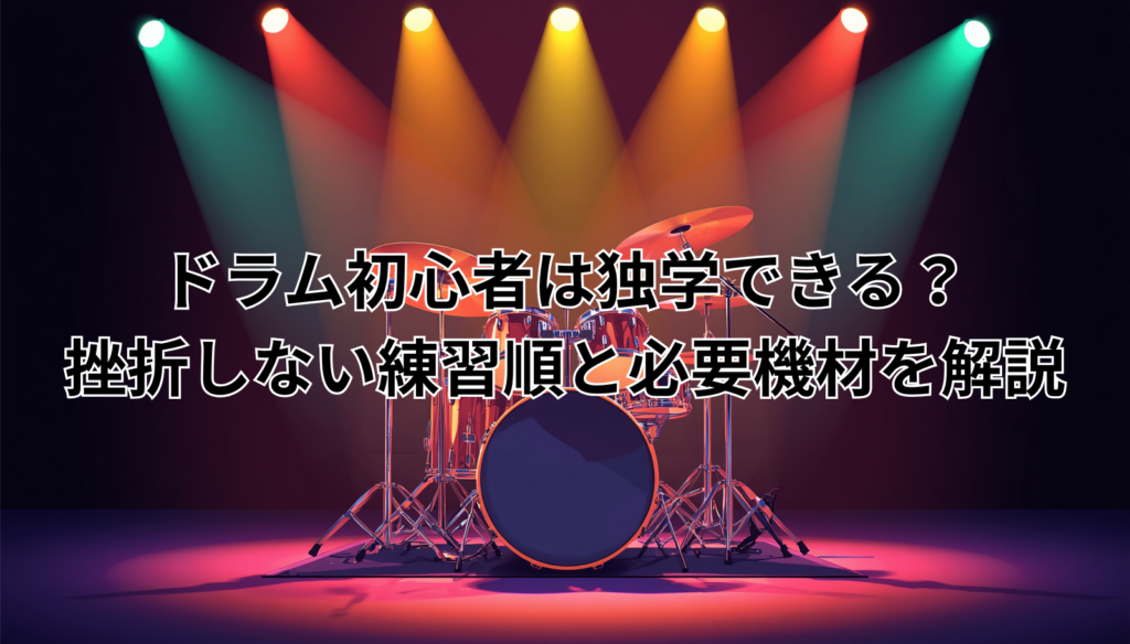 ドラム初心者は独学できる？挫折しない練習順と必要機材を解説