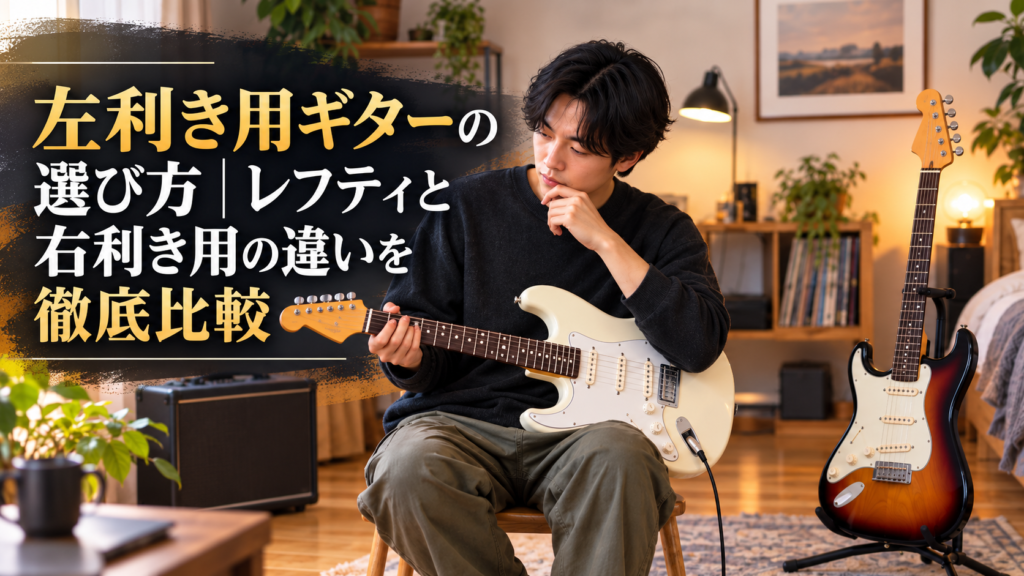 左利き用ギターの選び方｜レフティと右利き用の違いを徹底比較